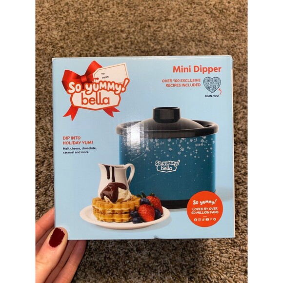 So Yummy by bella Mini Dipper Teal NWT Melting Pot Fondue Night Girls Party - Picture 2 of 9
